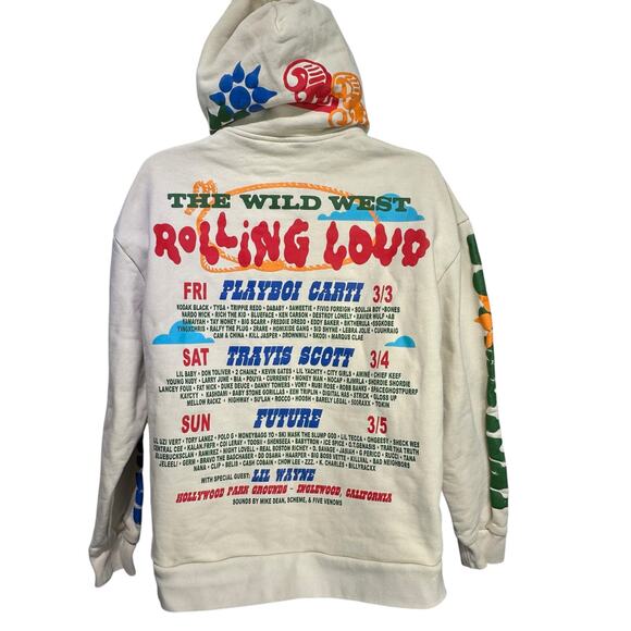 Rolling Loud 2023 Concert Festival Sweatshirt Hoodie The Wild West Size L - Picture 3 of 16